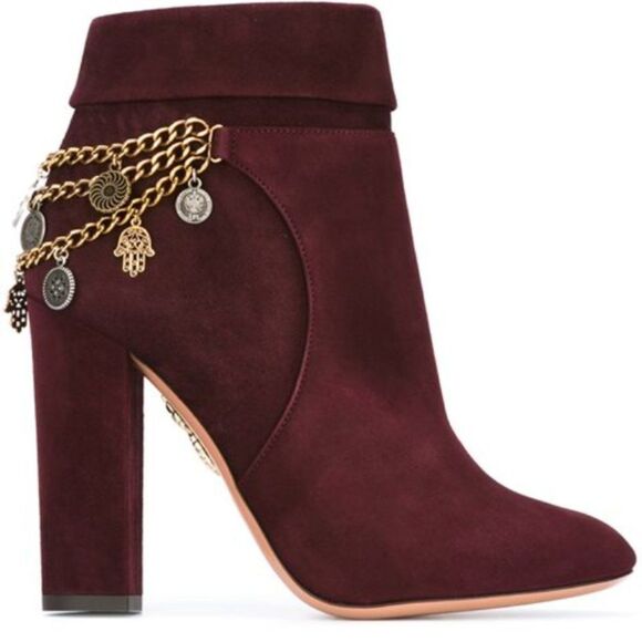 Rich Purple Aquazzura 'Naty' Boot - 36.5 - Picture 1 of 12